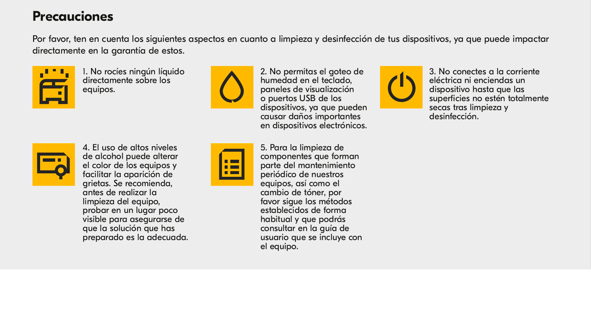 Precauciones