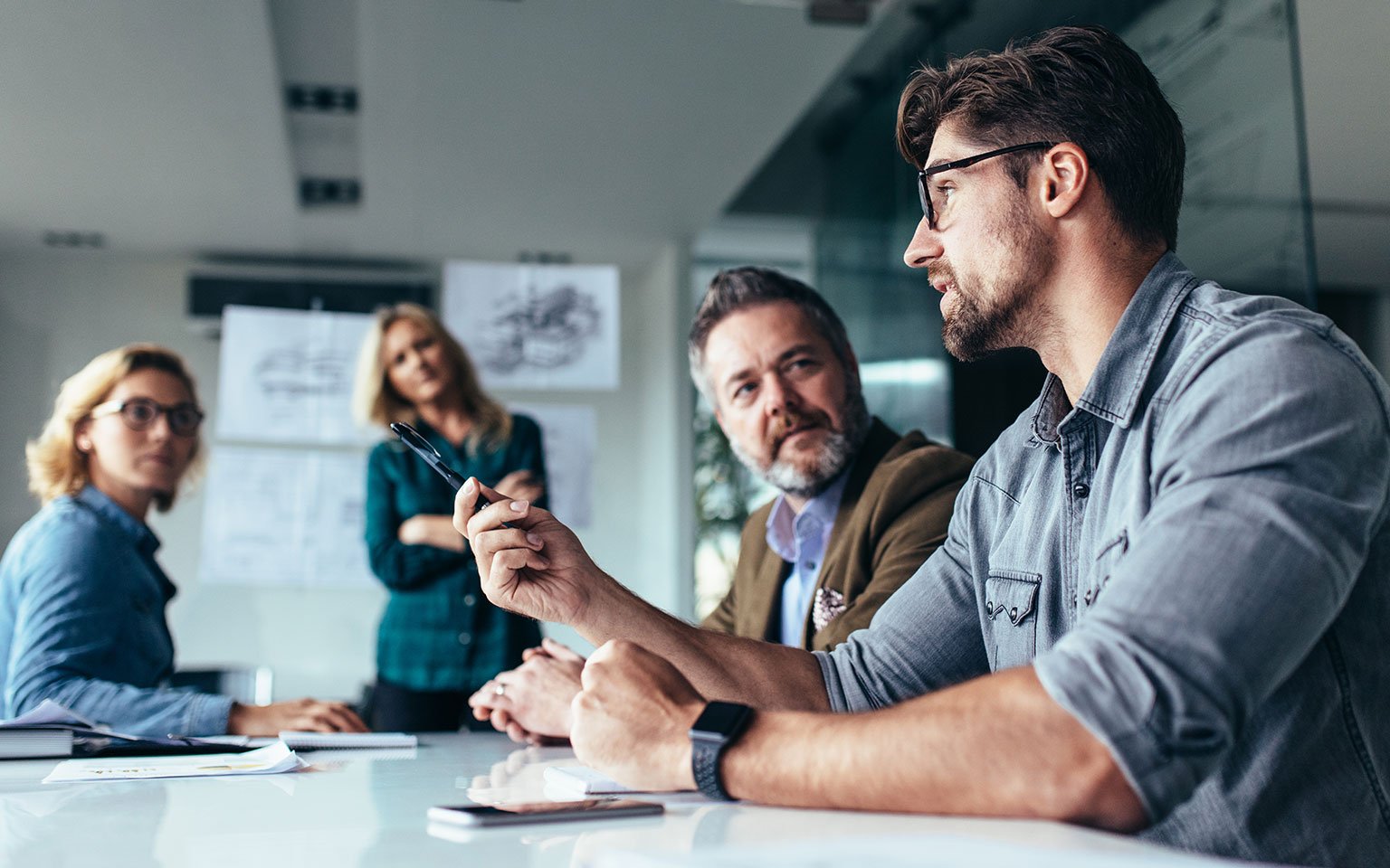 Trabajo colaborativo en la oficina