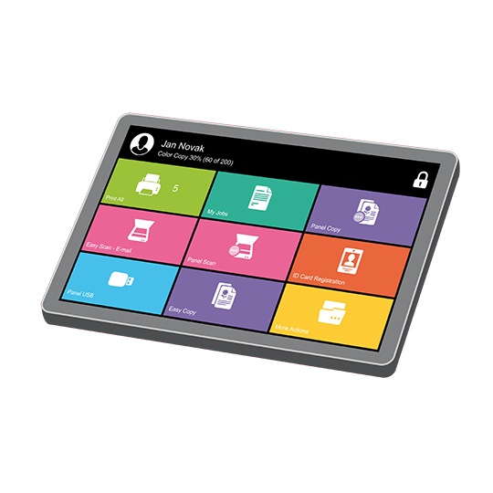 User-friendly, efficient, customisable tablet