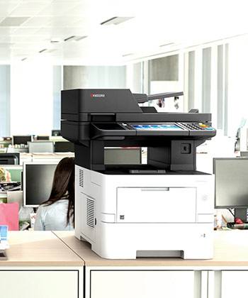 TASKalfa satisface todas las exigencias. Kyocera impresora en la oficina
