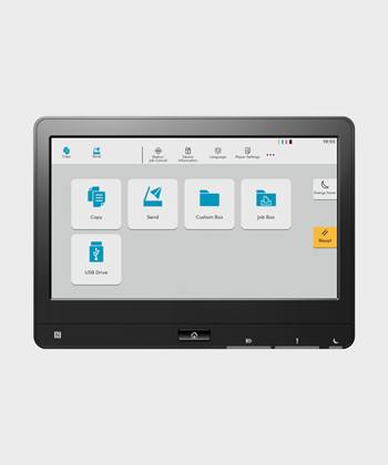 Nuevo interface de usuario simple e intuitivo TASKalfa screen
