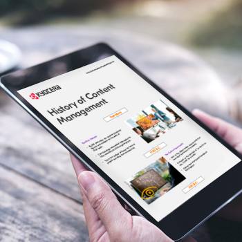 Historia de la gestión del contenido